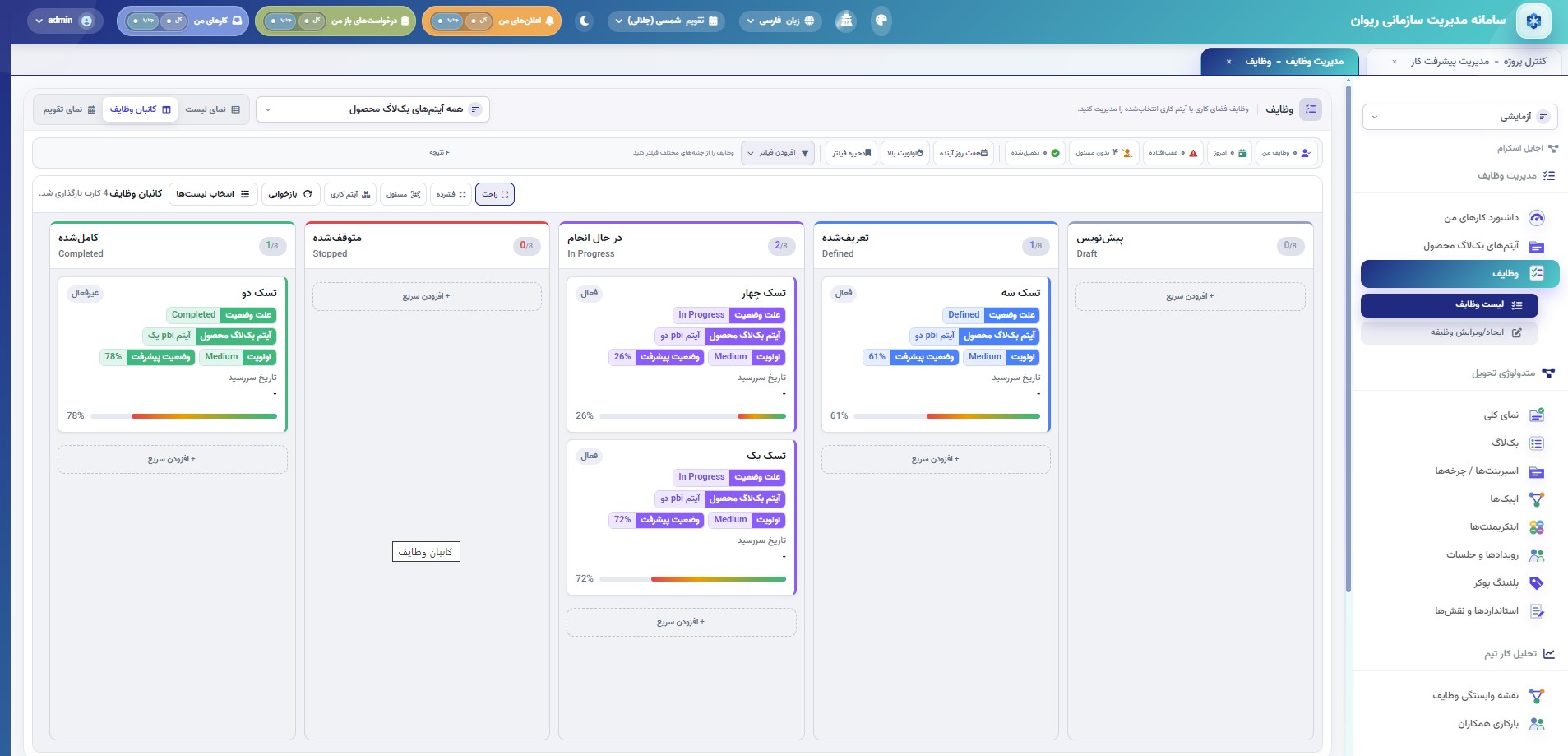 Rivan Task Management Kanban